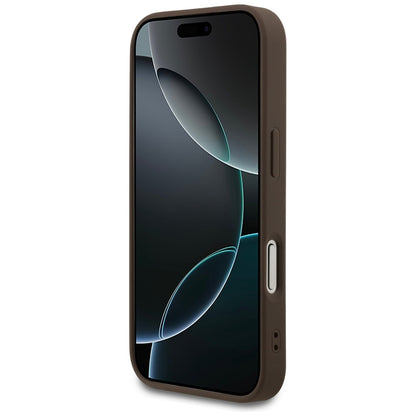 Husa pentru Apple iPhone 17 Pro, Guess, 4G Classic, Maro