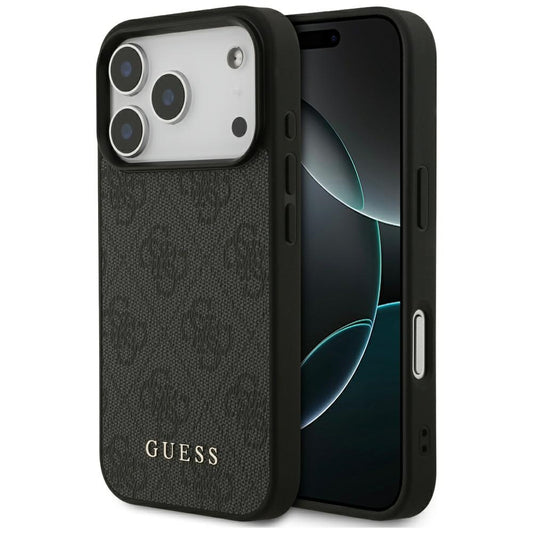 Husa pentru Apple iPhone 17 Pro, Guess, 4G Classic, Neagra