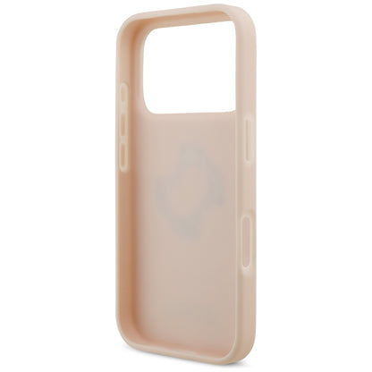 Husa pentru Apple iPhone 17 Pro, Guess, 4G Grained Big and Classic Logo, Roz