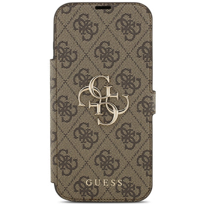 Husa pentru Apple iPhone 17 Pro, Guess, 4G Metal Logo, Maro