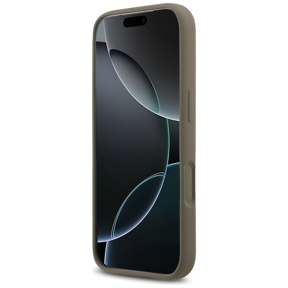 Husa pentru Apple iPhone 17 Pro, Guess, Big 4G Script, Maro