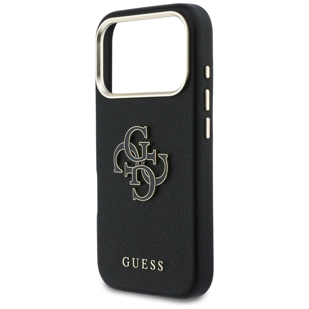 Husa pentru Apple iPhone 17 Pro, Guess, Resin Logo, Neagra