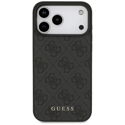 Husa pentru Apple iPhone 17 Pro Max, Guess, 4G Classic, Neagra