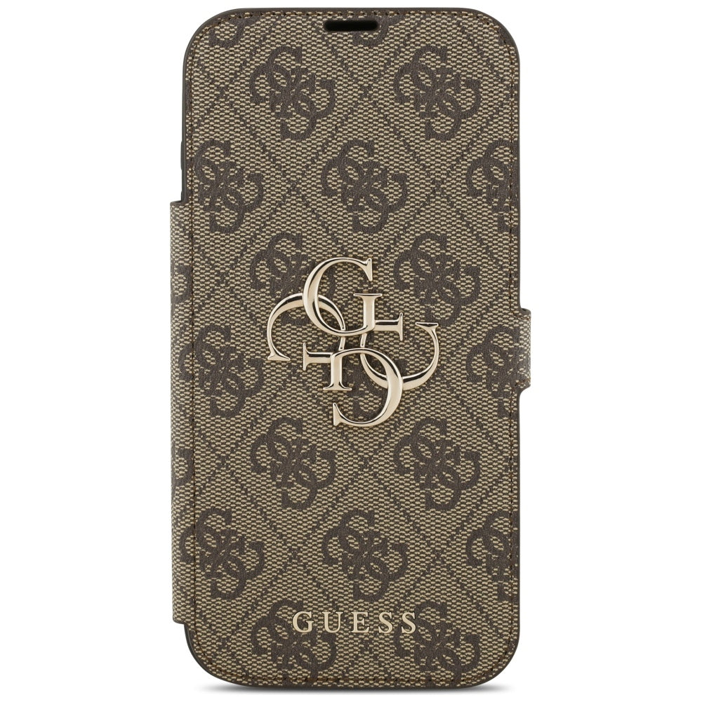 Husa pentru Apple iPhone 17 Pro Max, Guess, 4G Metal Logo, Maro