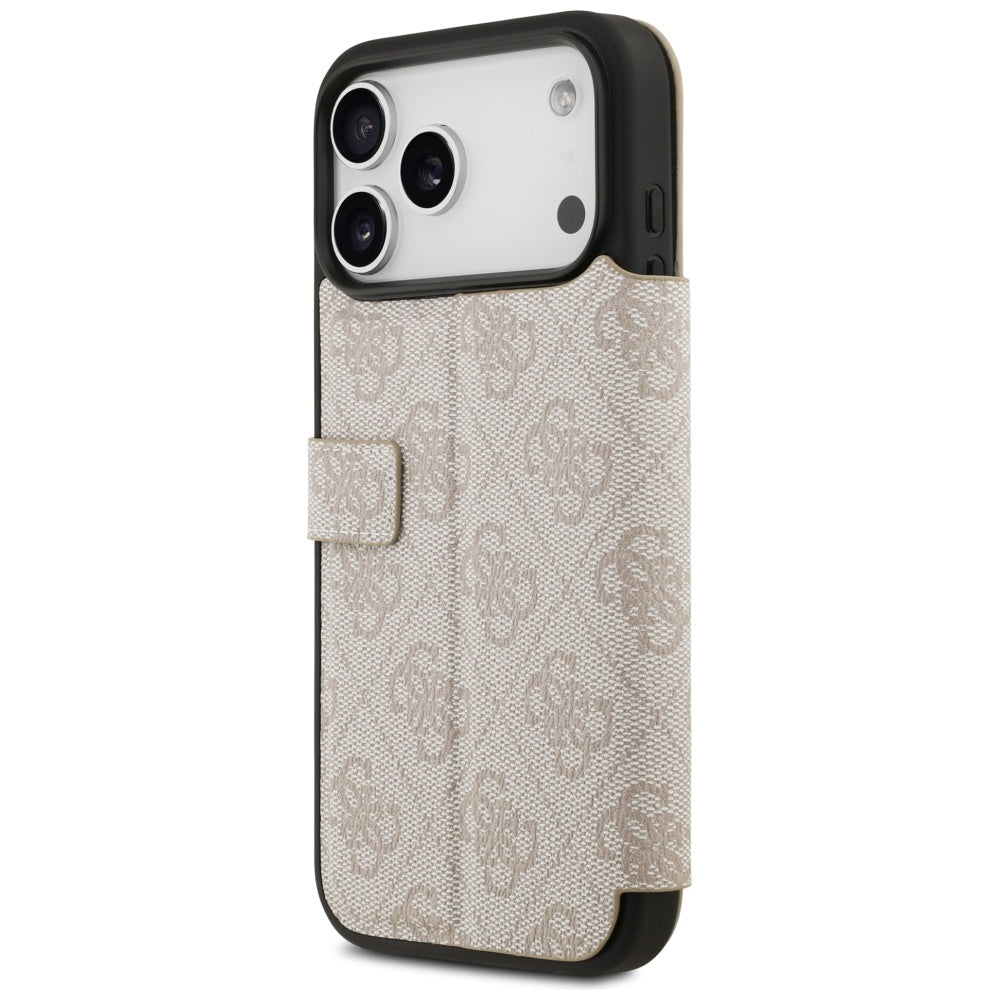 Husa pentru Apple iPhone 17 Pro Max, Guess, 4G Metal Logo, Roz