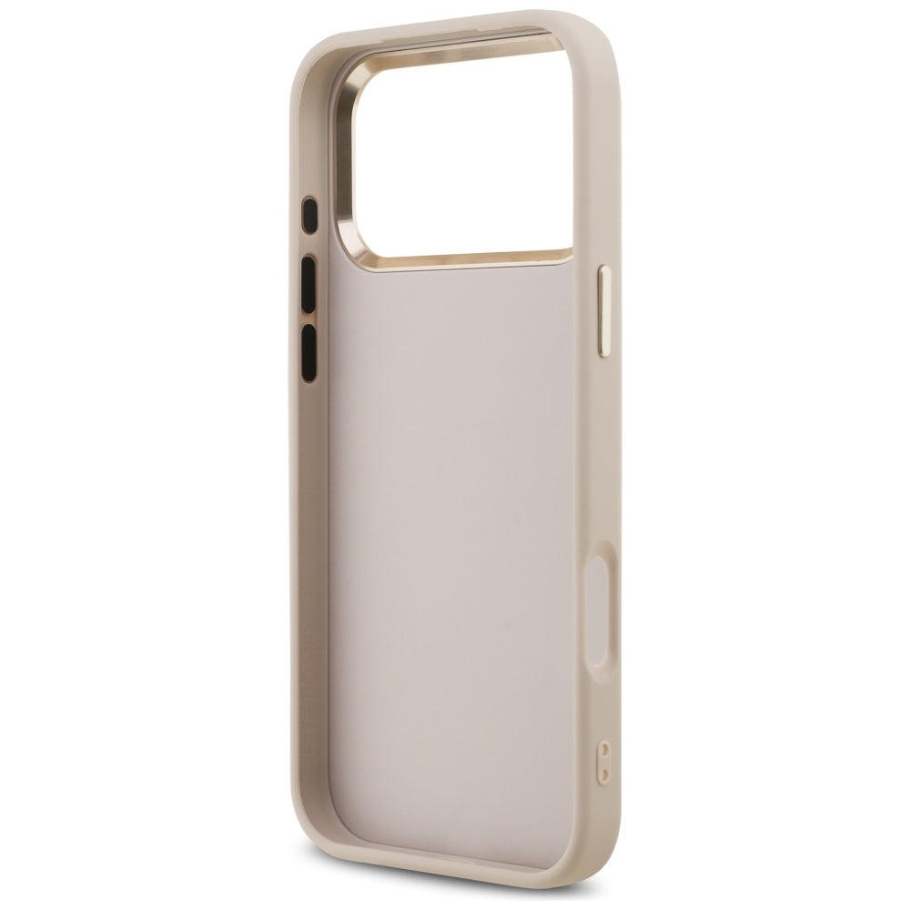 Husa pentru Apple iPhone 17 Pro Max, Guess, Big 4G Logo Classic, Roz Aurie