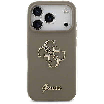 Husa pentru Apple iPhone 17 Pro Max, Guess, Big 4G Script, Maro