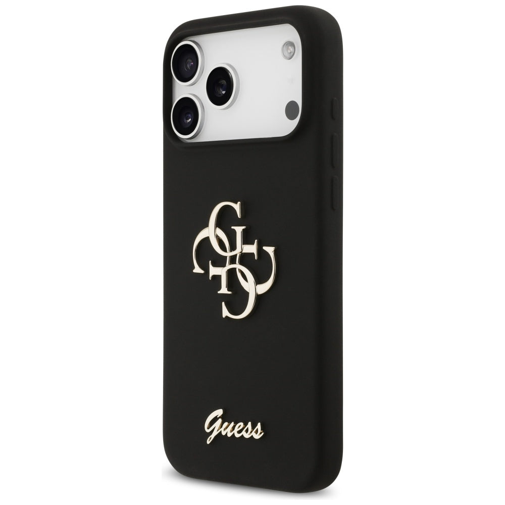 Husa pentru Apple iPhone 17 Pro Max, Guess, Big 4G Script, Neagra