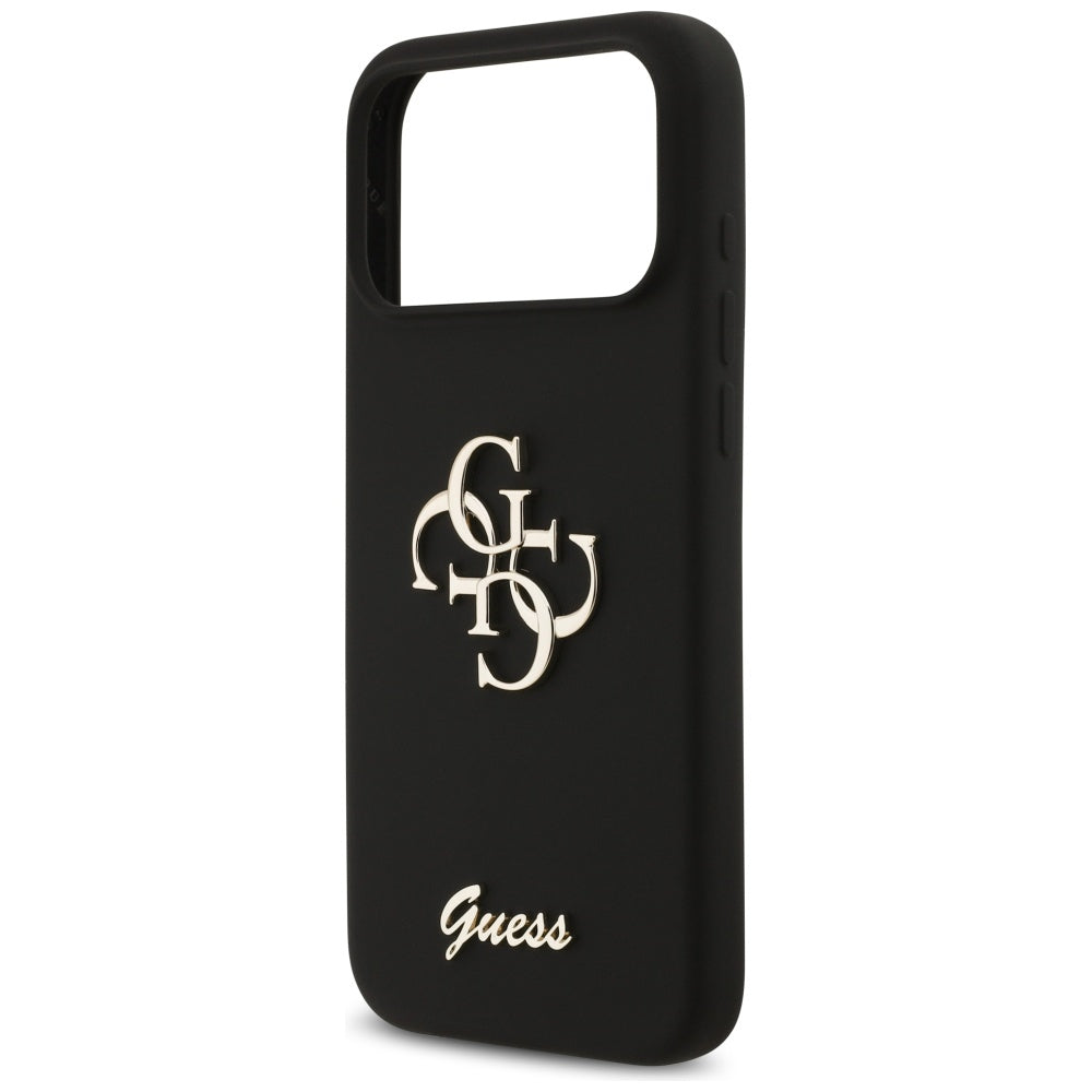 Husa pentru Apple iPhone 17 Pro Max, Guess, Big 4G Script, Neagra