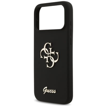 Husa pentru Apple iPhone 17 Pro Max, Guess, Big 4G Script, Neagra