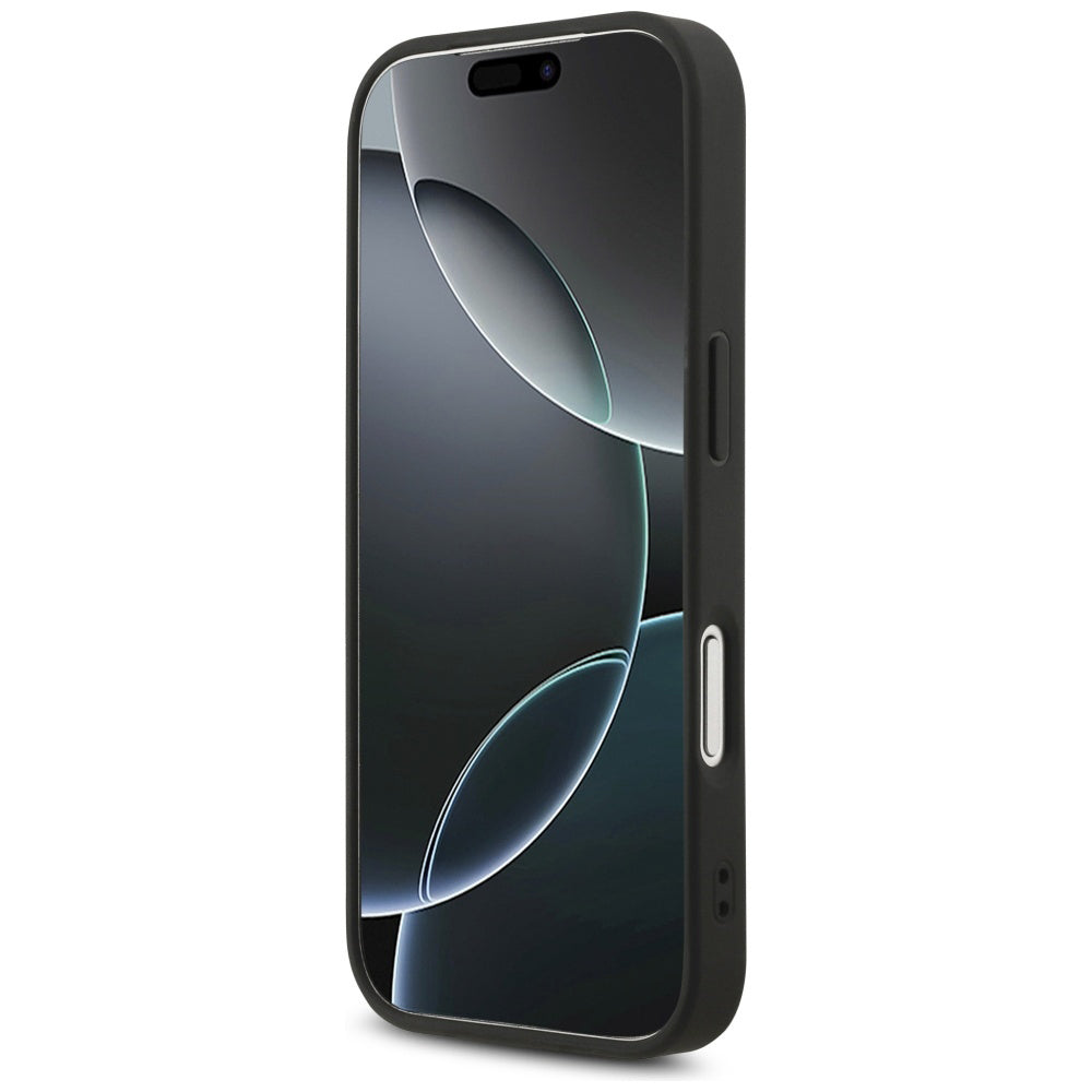 Husa pentru Apple iPhone 17 Pro Max, Guess, Fixed Glitter Big 4G, Neagra