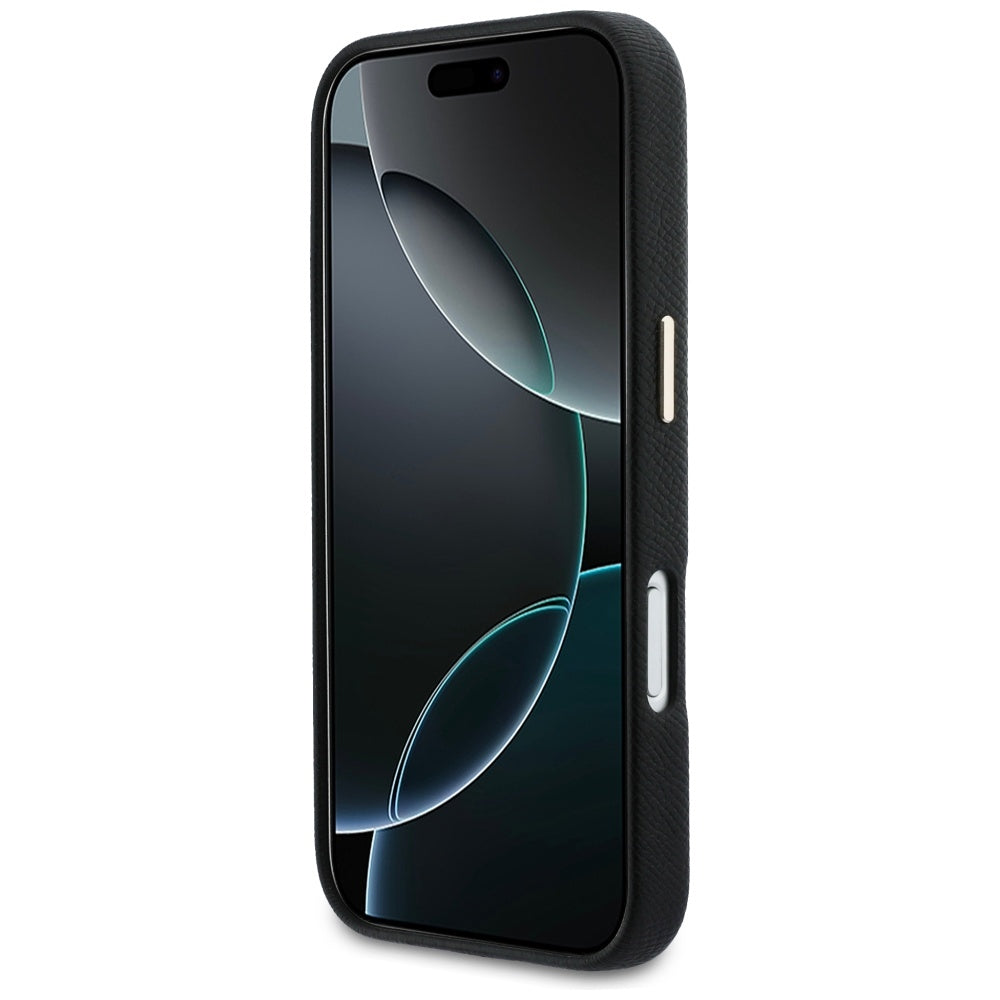 Husa pentru Apple iPhone 17 Pro Max, Guess, Resin Logo, Neagra