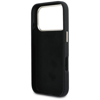 Husa pentru Apple iPhone 17 Pro Max, Guess, Resin Logo, Neagra