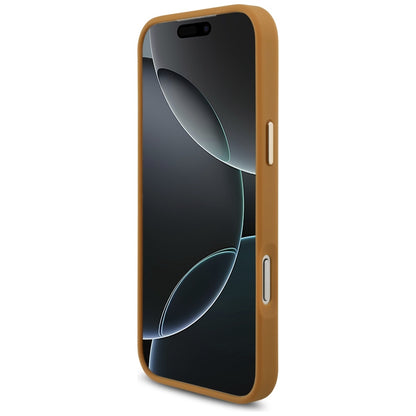 Husa pentru Apple iPhone 17 Pro Max, Karl Lagerfeld, Script Logo, Maro