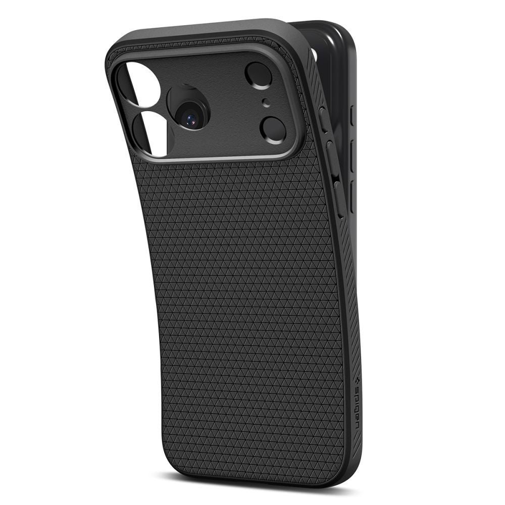 Husa pentru Apple iPhone 17 Pro Max, Spigen, Liquid Air, Neagra Mata
