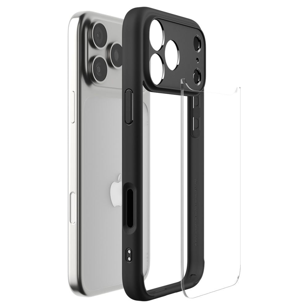 Husa pentru Apple iPhone 17 Pro Max, Spigen, Ultra Hybrid, Neagra Mata
