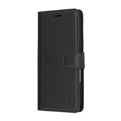 Husa pentru Apple iPhone 17 Pro Max, Techsuit, Leather Folio, Neagra