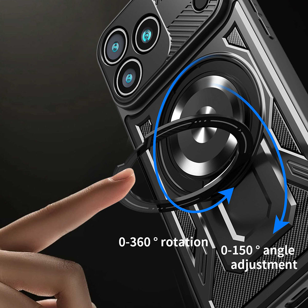 Husa pentru Apple iPhone 17 Pro Max, Techsuit, RuggedCam, Neagra