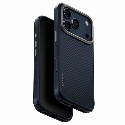 Husa MagSafe pentru Apple iPhone 17 Pro Max, UNIQ, Keva MagClick, Bleumarin