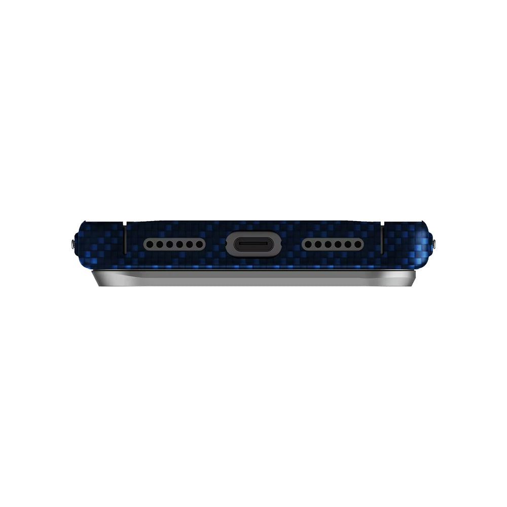Husa MagSafe pentru Apple iPhone 17 Pro Max, UNIQ, Keva MagClick, Denim
