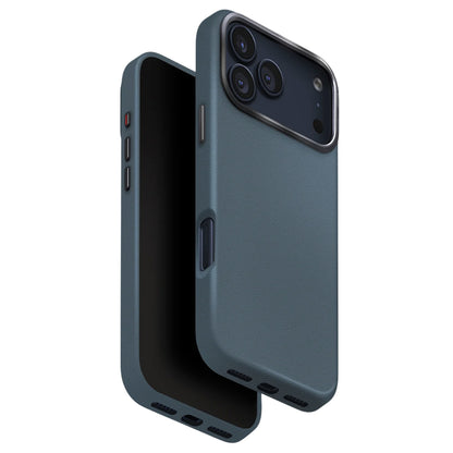 Husa pentru Apple iPhone 17 Pro Max, UNIQ, Lyden Leatherette, Albastra