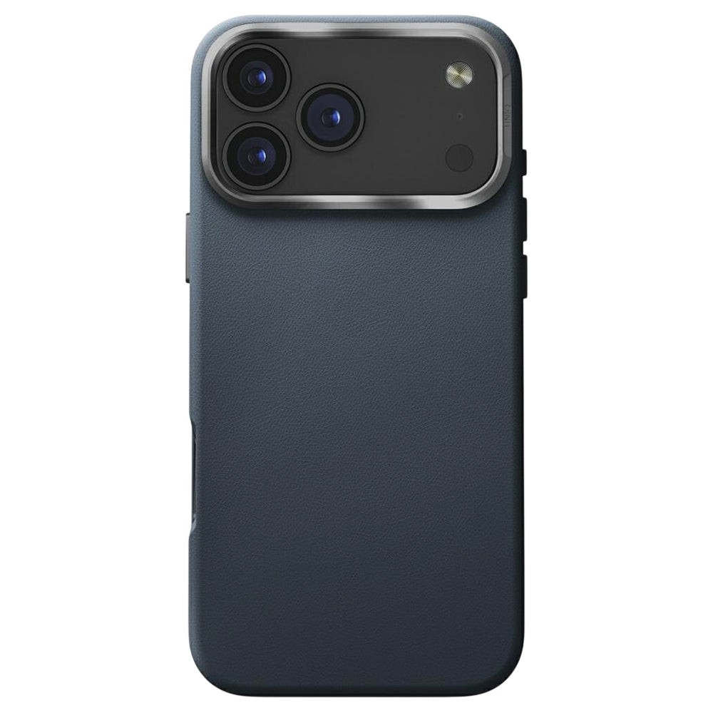 Husa pentru Apple iPhone 17 Pro Max, UNIQ, Lyden Leatherette, Albastra