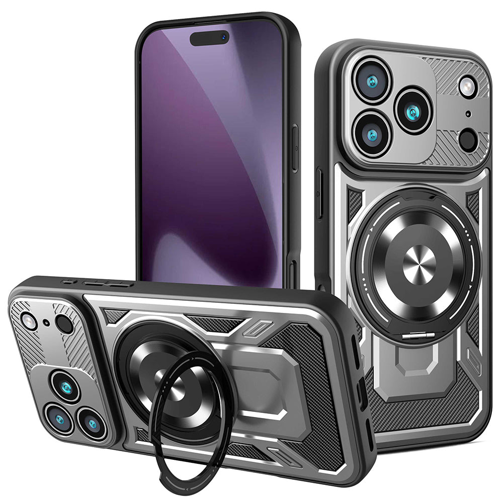 Husa pentru Apple iPhone 17 Pro, Techsuit, RuggedCam, Gri