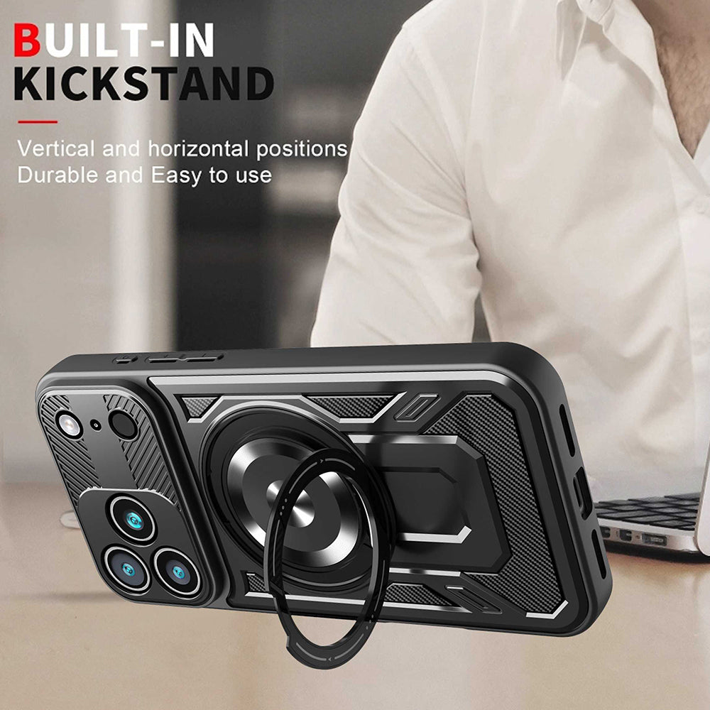 Husa pentru Apple iPhone 17 Pro, Techsuit, RuggedCam, Neagra