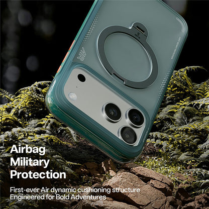 Husa pentru Apple iPhone 17 Pro, Torras, Ostand Spin Air, Verde