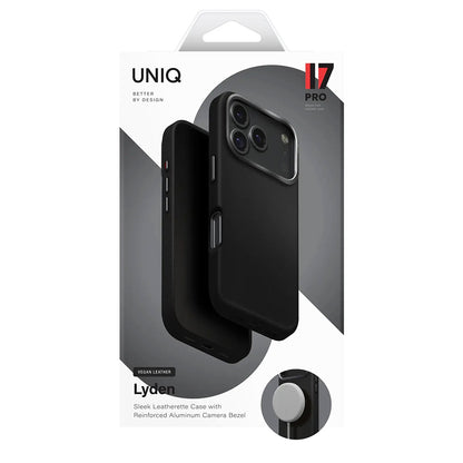 Husa pentru Apple iPhone 17 Pro, UNIQ, Lyden Leatherette, Albastra