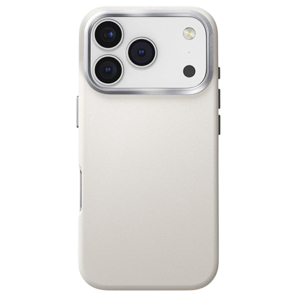 Husa pentru Apple iPhone 17 Pro, UNIQ, Lyden Leatherette, Gri