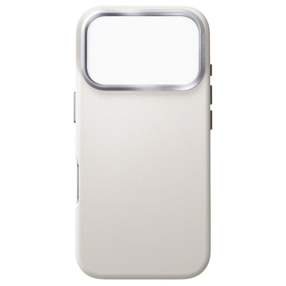 Husa pentru Apple iPhone 17 Pro, UNIQ, Lyden Leatherette, Gri