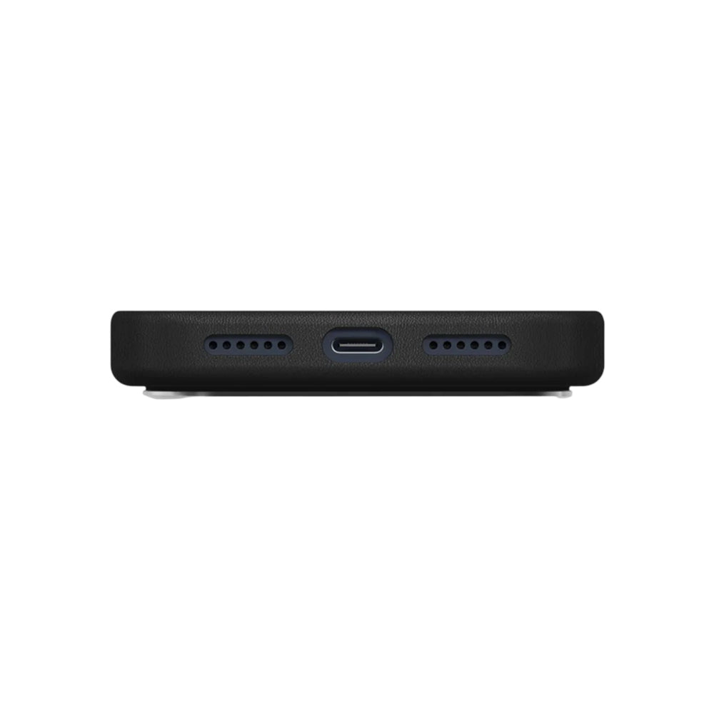 Husa pentru Apple iPhone 17 Pro, UNIQ, Lyden Leatherette, Neagra