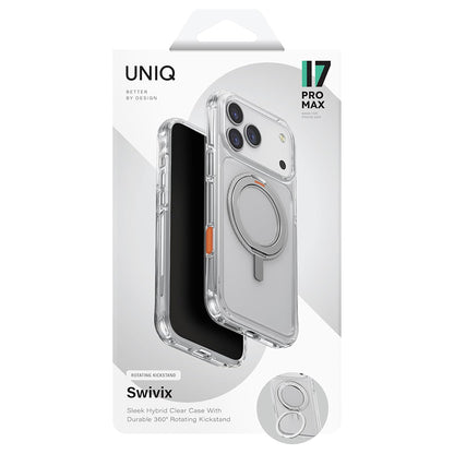Husa pentru Apple iPhone 17 Pro, UNIQ, Swivix, Argintie