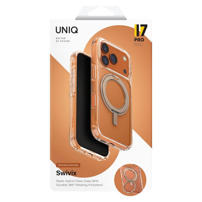 Husa pentru Apple iPhone 17 Pro, UNIQ, Swivix, Aurie