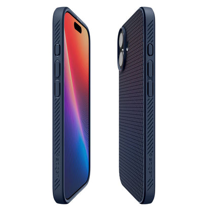 Husa pentru Apple iPhone 17, Spigen, Liquid Air, Bleumarin