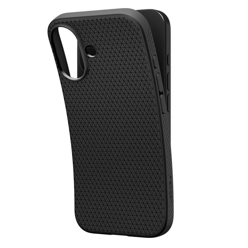Husa pentru Apple iPhone 17, Spigen, Liquid Air, Neagra Mata