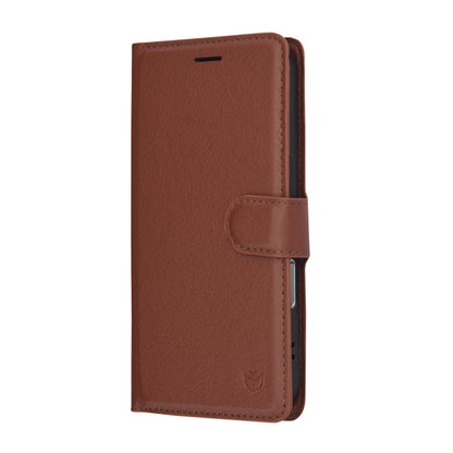 Husa pentru Apple iPhone 17, Techsuit, Leather Folio, Maro