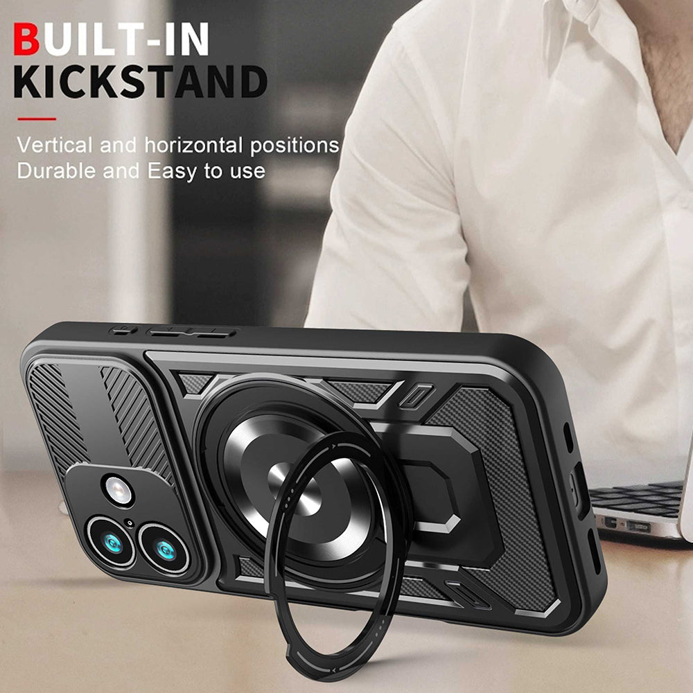 Husa pentru Apple iPhone 17, Techsuit, RuggedCam, Albastra