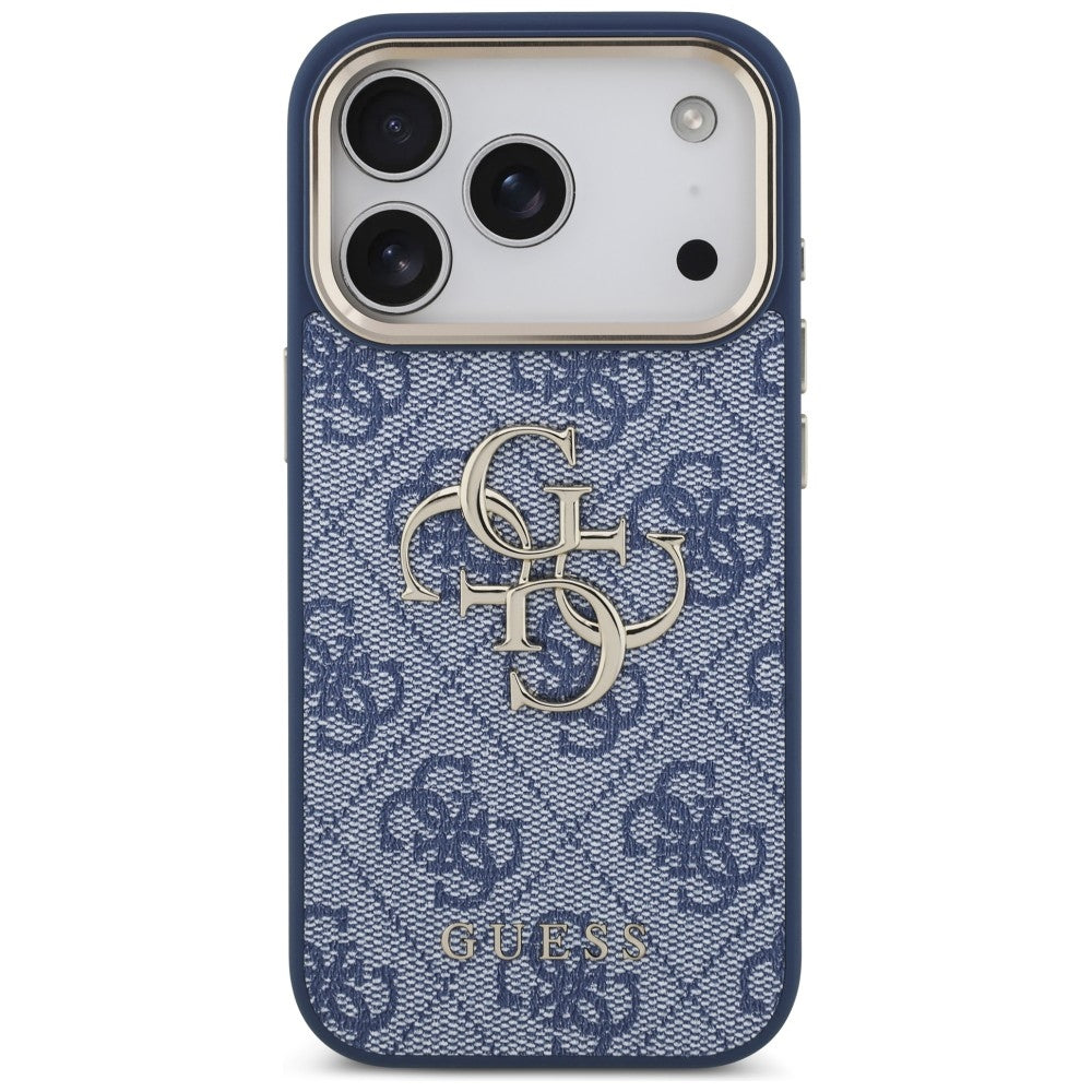Husa pentru Apple iPhone 18 Pro / 17 Pro, Guess, 4G Big Classic Logo, Albastra