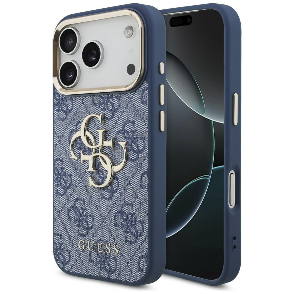 Husa pentru Apple iPhone 18 Pro / 17 Pro, Guess, 4G Big Classic Logo, Albastra