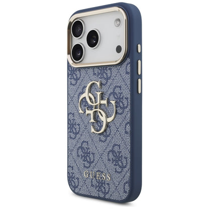 Husa pentru Apple iPhone 18 Pro / 17 Pro, Guess, 4G Big Classic Logo, Albastra