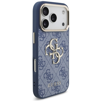 Husa pentru Apple iPhone 18 Pro / 17 Pro, Guess, 4G Big Classic Logo, Albastra