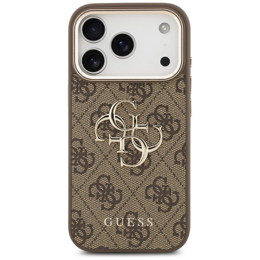 Husa pentru Apple iPhone 18 Pro / 17 Pro, Guess, 4G Big Classic Logo, Maro