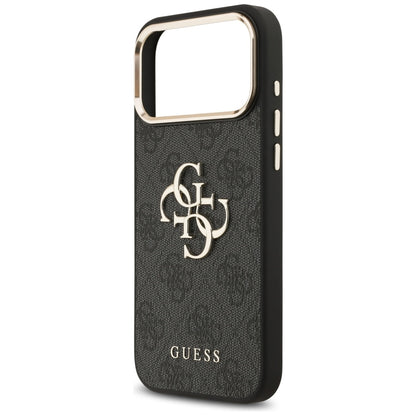 Husa pentru Apple iPhone 18 Pro / 17 Pro, Guess, 4G Big Classic Logo, Neagra