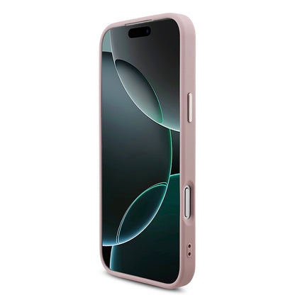 Husa pentru Apple iPhone 18 Pro / 17 Pro, Guess, 4G Big Classic Logo, Roz