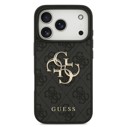 Husa pentru Apple iPhone 18 Pro / 17 Pro, Guess, 4G Big Logo, Neagra