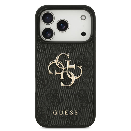 Husa pentru Apple iPhone 18 Pro / 17 Pro, Guess, 4G Big Logo, Neagra