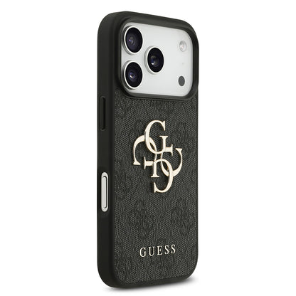 Husa pentru Apple iPhone 18 Pro / 17 Pro, Guess, 4G Big Logo, Neagra