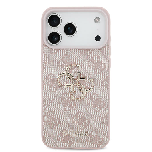 Husa pentru Apple iPhone 18 Pro / 17 Pro, Guess, 4G Big Logo, Roz